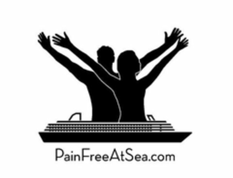 PAINFREEATSEA.COM Logo (USPTO, 20.06.2018)