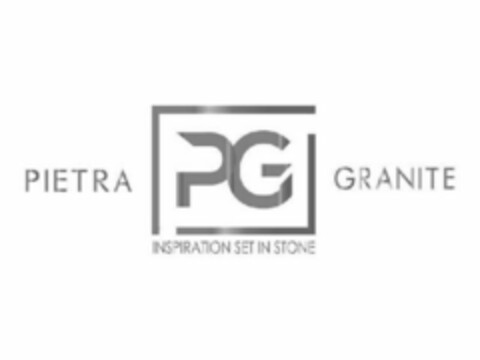 PIETRA PG GRANITE INSPIRATION SET IN STONE Logo (USPTO, 13.08.2018)