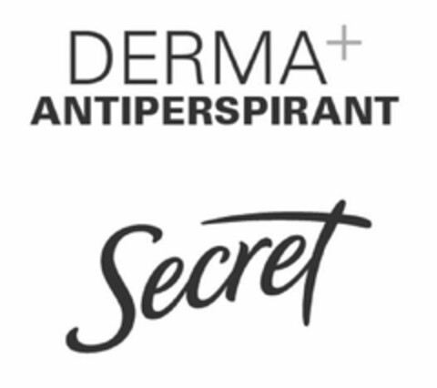 DERMA+ ANTIPERSPIRANT SECRET Logo (USPTO, 04/08/2020)