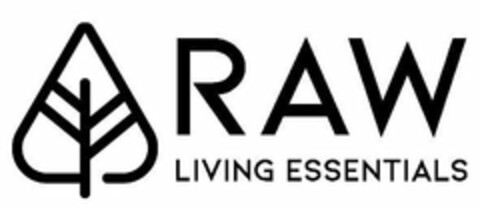RAW LIVING ESSENTIALS Logo (USPTO, 05/21/2020)