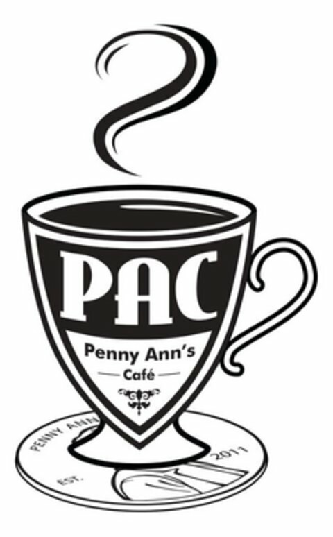 PAC PENNY ANN'S CAFÉ EST. 2011 PENNY ANN Logo (USPTO, 07/31/2020)