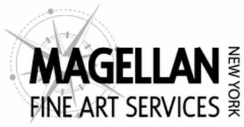 MAGELLAN FINE ART SERVICES NEW YORK Logo (USPTO, 26.05.2009)