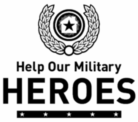 HELP OUR MILITARY HEROES Logo (USPTO, 03.12.2010)