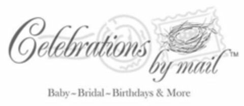 CELEBRATIONS BY MAIL BABY- BRIDAL -BIRTHDAYS & MORE Logo (USPTO, 13.04.2012)