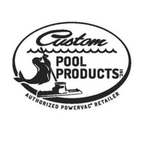 CUSTOM POOL PRODUCTS INC. AUTHORIZED POWERVAC RETAILER Logo (USPTO, 03.06.2016)