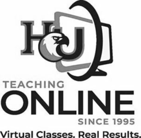 HU TEACHING ONLINE SINCE 1995 VIRTUAL CLASSES. REAL RESULTS. Logo (USPTO, 09.07.2020)