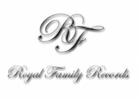 RF ROYAL FAMILY RECORDS Logo (USPTO, 01/20/2009)