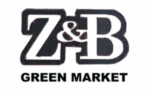 Z & B GREEN MARKET Logo (USPTO, 03.07.2009)