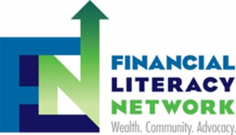 FLN FINANCIAL LITERACY NETWORK WEALTH. COMMUNITY. ADVOCACY. Logo (USPTO, 05.10.2010)