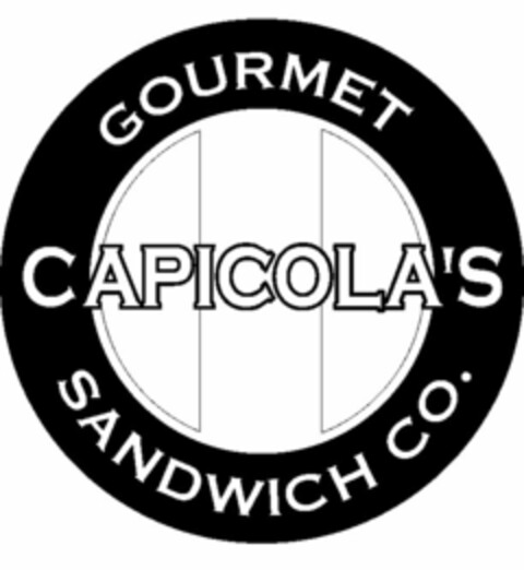 CAPICOLA'S GOURMET SANDWICH CO. Logo (USPTO, 10/28/2011)