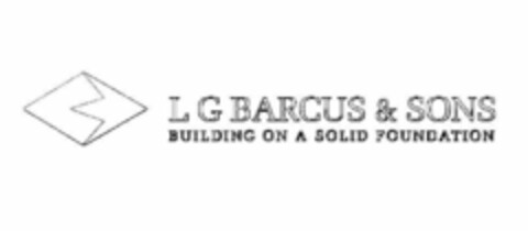 B L G BARCUS & SONS BUILDING ON A SOLID FOUNDATION Logo (USPTO, 10.11.2011)