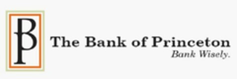 BP THE BANK OF PRINCETON BANK WISELY. Logo (USPTO, 01.06.2012)