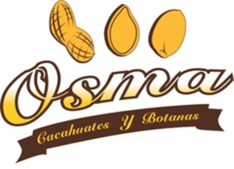 CACAHUATES Y BOTANAS OSMA Logo (USPTO, 06/06/2012)