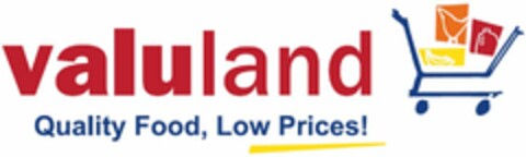 VALULAND QUALITY FOOD, LOW PRICES! Logo (USPTO, 19.09.2012)