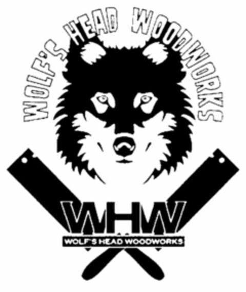WOLF'S HEAD WOODWORKS WHW WOLF'S HEAD WOODWORKS Logo (USPTO, 13.02.2014)