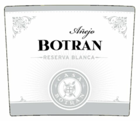 AÑEJO BOTRAN RESERVA BLANCA CASA BOTRAN Logo (USPTO, 23.09.2014)