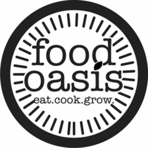 FOOD OASIS EAT. COOK. GROW. Logo (USPTO, 11/18/2014)