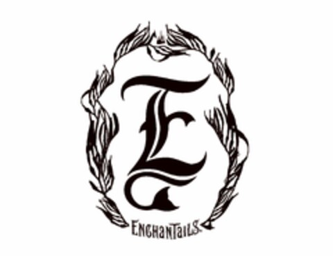 E ENCHANTAILS Logo (USPTO, 08/27/2015)