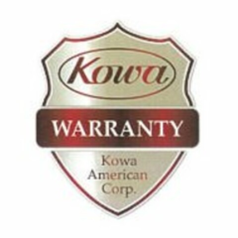 KOWA WARRANTY KOWA AMERICAN CORP. Logo (USPTO, 10/23/2015)