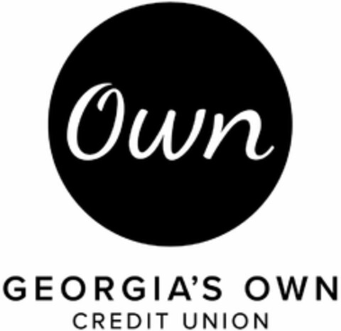 OWN GEORGIA'S OWN CREDIT UNION Logo (USPTO, 02.03.2017)