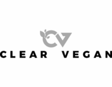 CV CLEAR VEGAN Logo (USPTO, 25.10.2017)