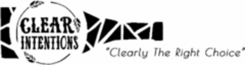 CLEAR INTENTIONS CLEARLY THE RIGHT CHOICE Logo (USPTO, 17.01.2018)