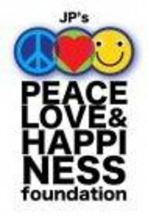 JP'S PEACE LOVE & HAPPINESS FOUNDATION Logo (USPTO, 09/18/2019)