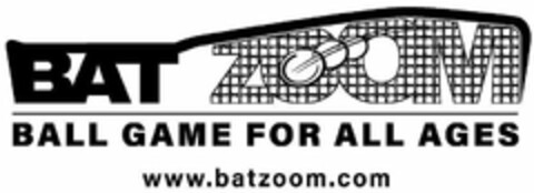 BAT ZOOM BALL GAME FOR ALL AGES WWW.BATZOOM.COM Logo (USPTO, 11/16/2019)
