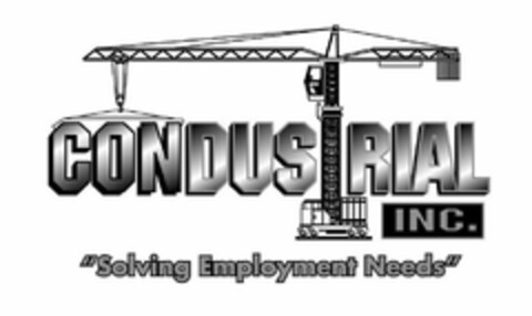 CONDUSTRIAL INC. "SOLVING EMPLOYMENT NEEDS" Logo (USPTO, 11.12.2019)