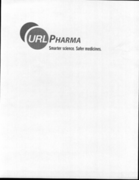 URL PHARMA SMARTER SCIENCE. SAFER MEDICINES. Logo (USPTO, 03/27/2009)