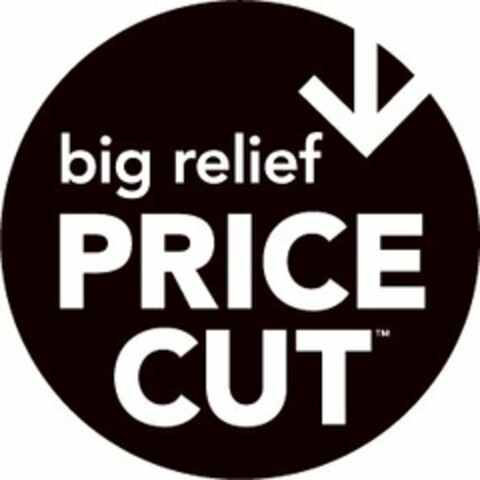BIG RELIEF PRICE CUT Logo (USPTO, 28.04.2009)