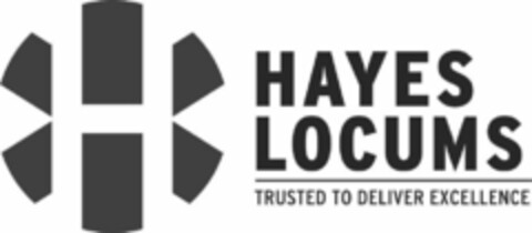 HAYES LOCUMS TRUSTED TO DELIVER EXCELLENCE Logo (USPTO, 02/28/2012)