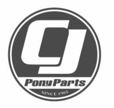 CJ PONYPARTS SINCE 1985 Logo (USPTO, 27.07.2015)