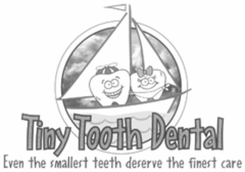 TINY TOOTH DENTAL. EVEN THE SMALLEST TEETH DESERVE THE FINEST CARE Logo (USPTO, 30.06.2016)