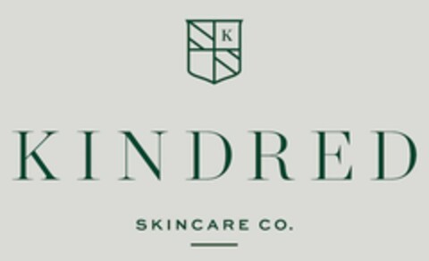 K KINDRED SKINCARE CO. Logo (USPTO, 24.07.2016)