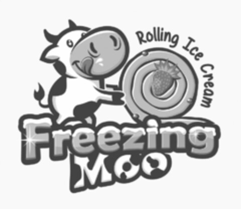 FREEZING MOO ROLLING ICE CREAM Logo (USPTO, 03.04.2017)