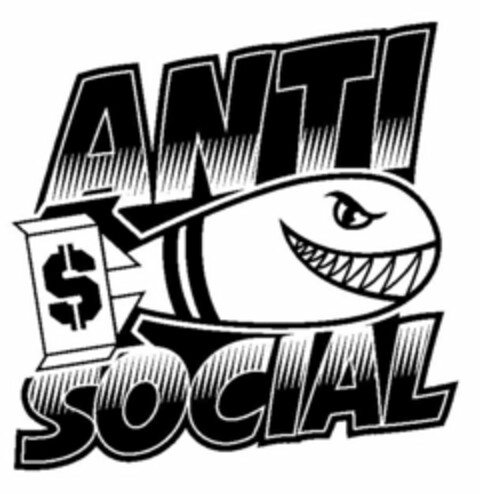 ANTI $ SOCIAL Logo (USPTO, 17.05.2017)