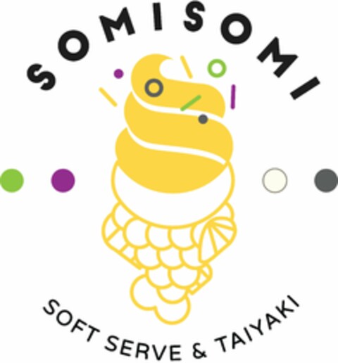 SOMISOMI SOFT SERVE & TAIYAKI Logo (USPTO, 25.05.2017)