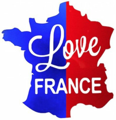 LOVE FRANCE Logo (USPTO, 23.06.2017)