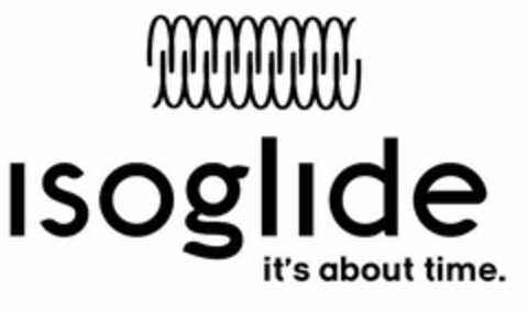 ISOGLIDE IT'S ABOUT TIME. Logo (USPTO, 22.01.2019)