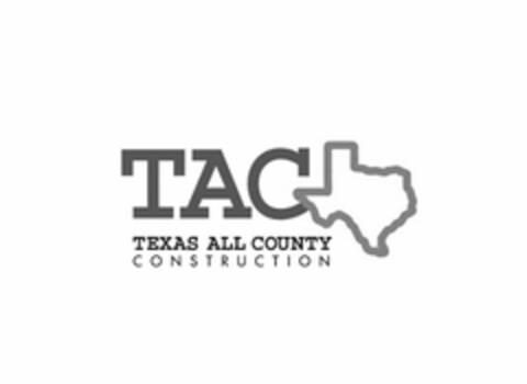 TAC TEXAS ALL COUNTY CONSTRUCTION Logo (USPTO, 27.02.2019)