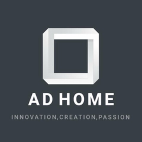 AD HOME INNOVATION, CREATION, PASSION Logo (USPTO, 26.03.2019)