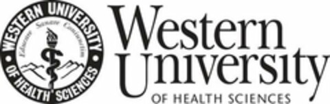 ·WESTERN UNIVERSITY· OF HEALTH SCIENCES EDUCARE SANARE CONIUNCTIM WESTERN UNIVERSITY OF HEALTH SCIENCES Logo (USPTO, 07/03/2020)