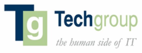 TG TECHGROUP THE HUMAN SIDE OF IT Logo (USPTO, 07/06/2020)