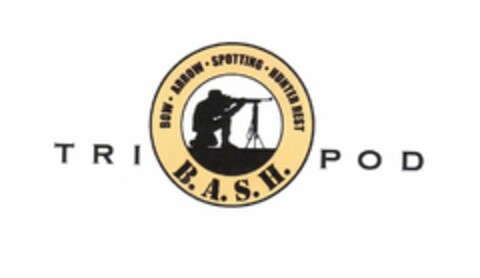 TRIPOD B.A.S.H. BOW ARROW SPOTTING HUNTER REST Logo (USPTO, 11/05/2009)