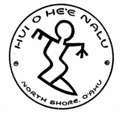 HUI O HE'E NALU NORTH SHORE, O'AHU Logo (USPTO, 18.12.2009)