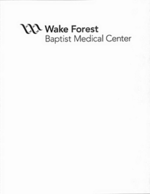 W WAKE FOREST BAPTIST MEDICAL CENTER Logo (USPTO, 29.06.2011)