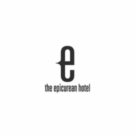 E THE EPICUREAN HOTEL Logo (USPTO, 01/25/2012)