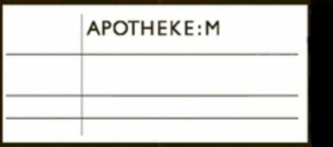 APOTHEKE:M Logo (USPTO, 30.03.2012)