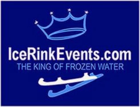 ICERINKEVENTS.COM THE KING OF FROZEN WATER Logo (USPTO, 11.04.2012)